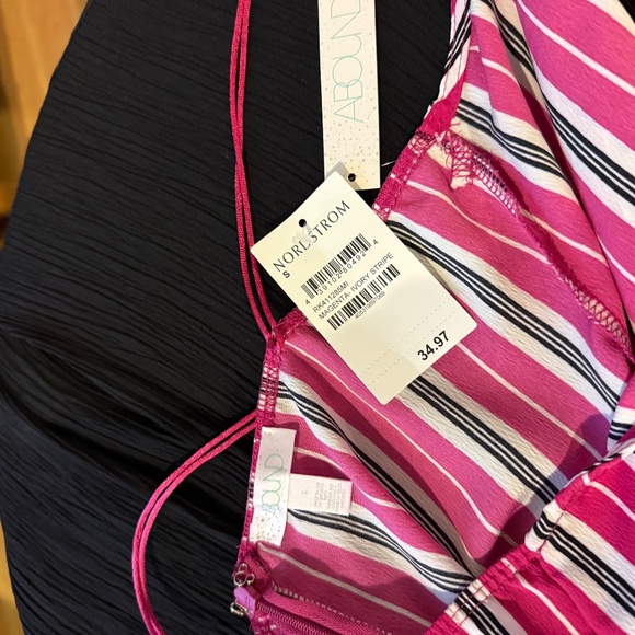 Nordstrom Small Jumpsuit - Magenta & Ivory Striped - Picture 8 of 9